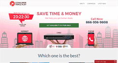 Desktop Screenshot of consumertripleplay.com
